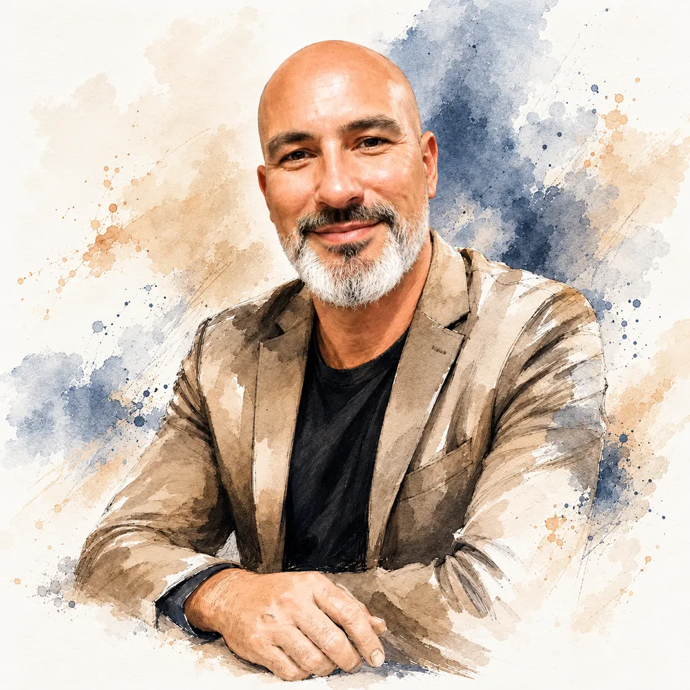 Retrato ilustrado de Filipe Perestrelo